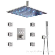 LED -Duschsystem Handheld Head Duschset Set